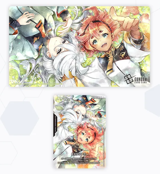 【未開封】オフィシャルプレイマット＆カードセット スレッタ＆ミオリネ [EVX02]